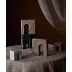 Marmor-Buchstutzen Kai, 2 Stuck