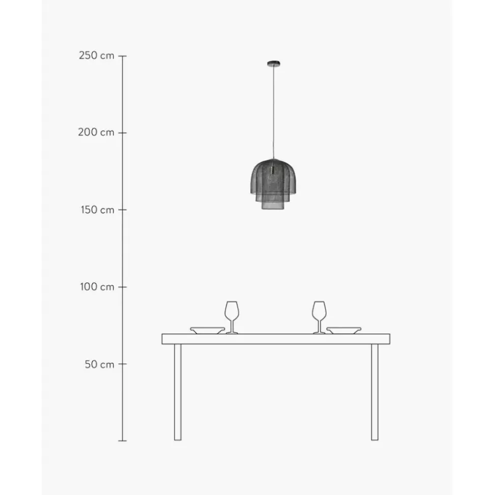 Metall-Pendelleuchte Louie