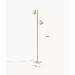 Metall-Stehlampe Almo