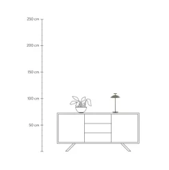 Mobile Design Led-Tischlampe Mini Geen-A, Dimmbar