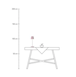 Mobile Dimmbare Ausentischlampe Trellia