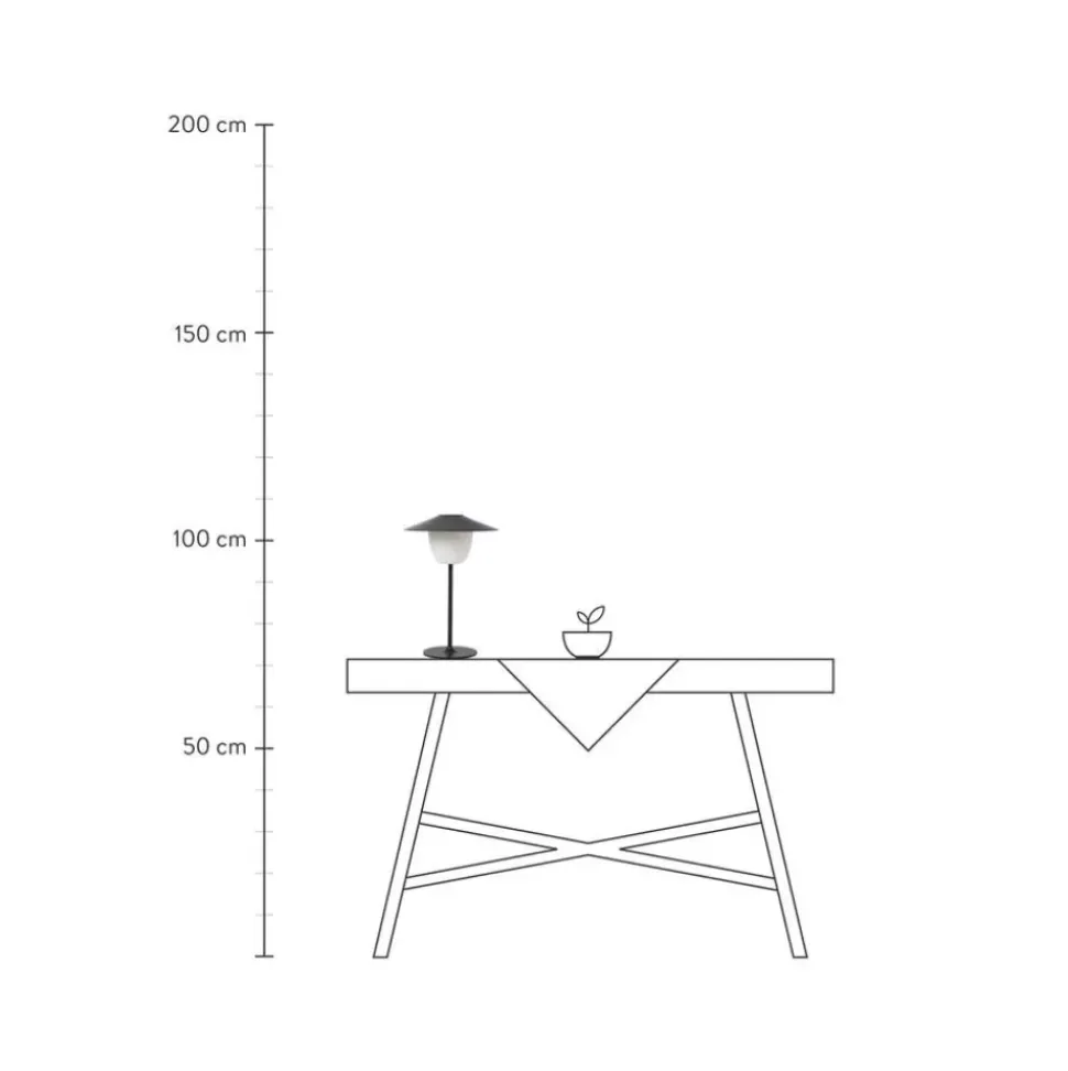 Mobile Dimmbare Led-Ausenleuchte Ani Zum Hangen Oder Stellen