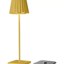 Mobile Dimmbare Led-Ausentischlampe Trellia In Gelb