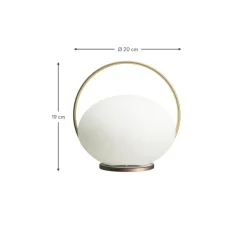 Mobile Dimmbare Led-Ausentischlampe Orbit Mit Usb-Anschluss