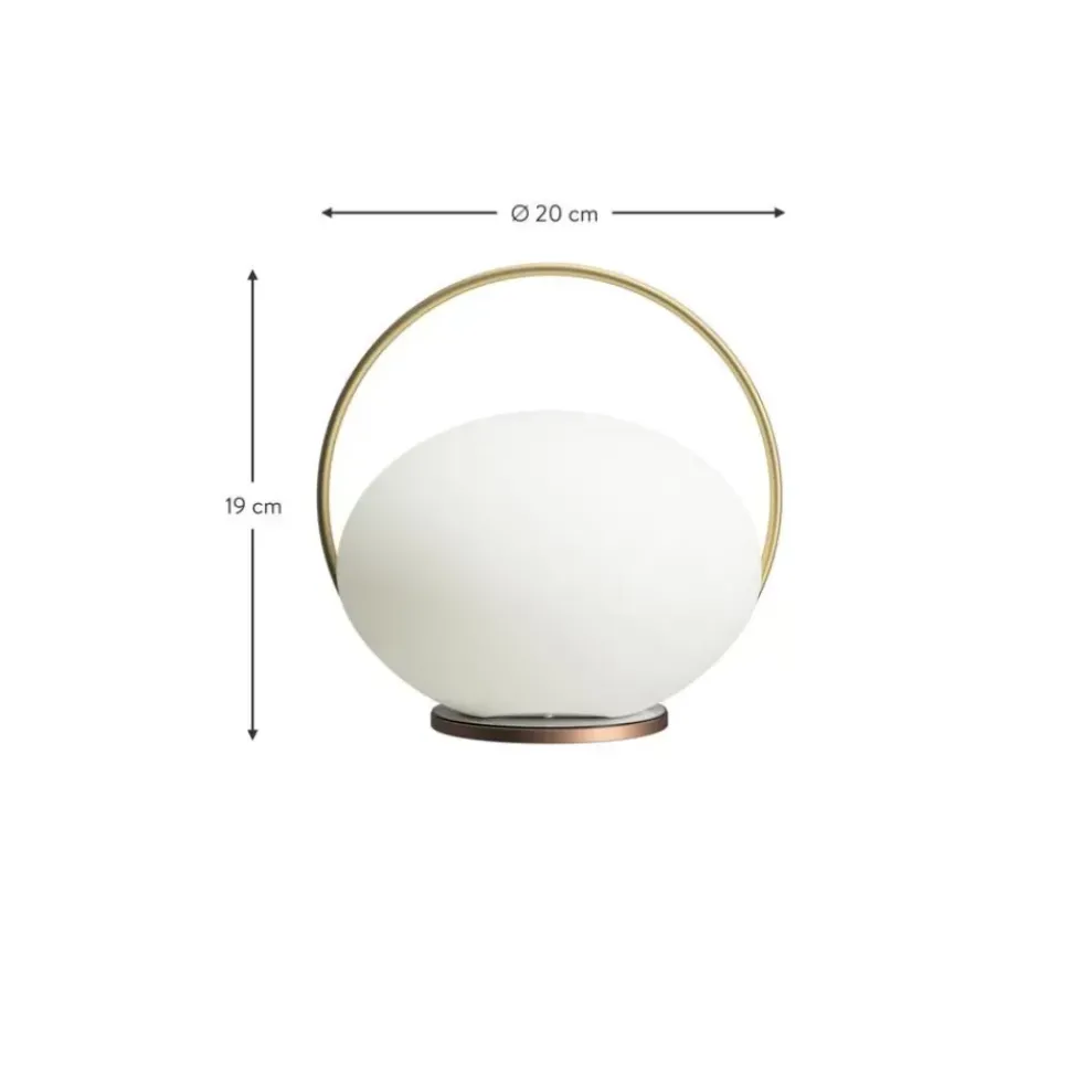 Mobile Dimmbare Led-Ausentischlampe Orbit Mit Usb-Anschluss