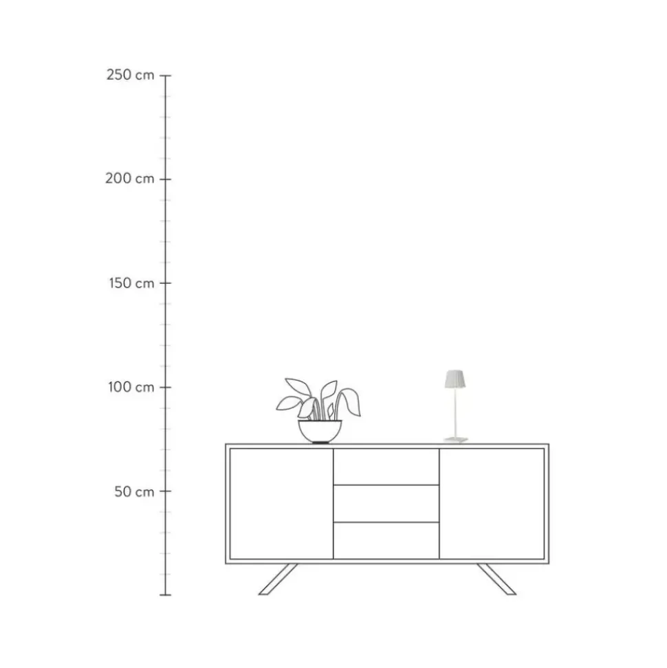Mobile Dimmbare Led-Ausentischlampe Trellia