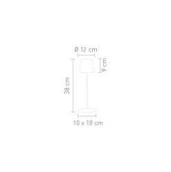Mobile Dimmbare Led-Ausentischlampe Trellia