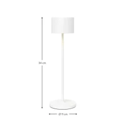 Mobile Led-Outdoor-Tischlampe Farol, Dimmbar