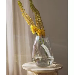 Mundgeblasene Glas-Vase Rainbow, Irisierend