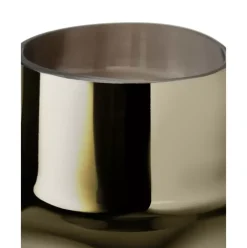 Mundgeblasene Glas-Vase Uma Mit Gold-Schimmer