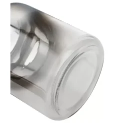 Mundgeblasene Glas-Vase Uma Mit Chrom-Schimmer