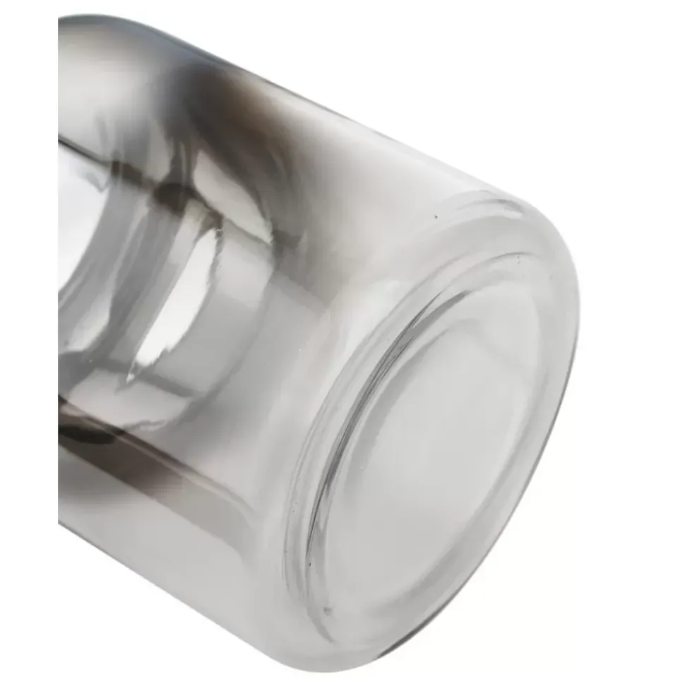 Mundgeblasene Glas-Vase Uma Mit Chrom-Schimmer