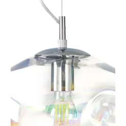 Pendelleuchte Amora Aus Irisierendem Glas