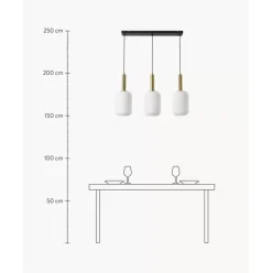 Pendelleuchte Candela Aus Opalglas