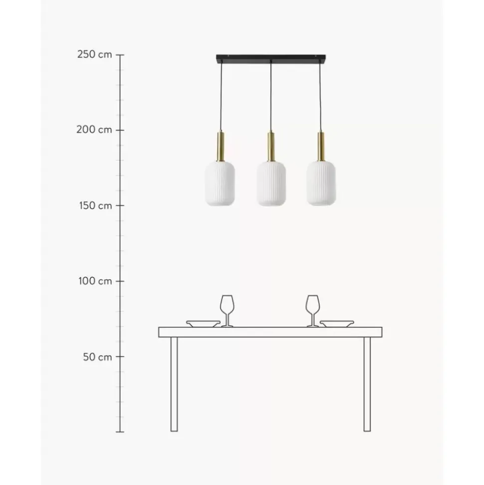 Pendelleuchte Candela Aus Opalglas