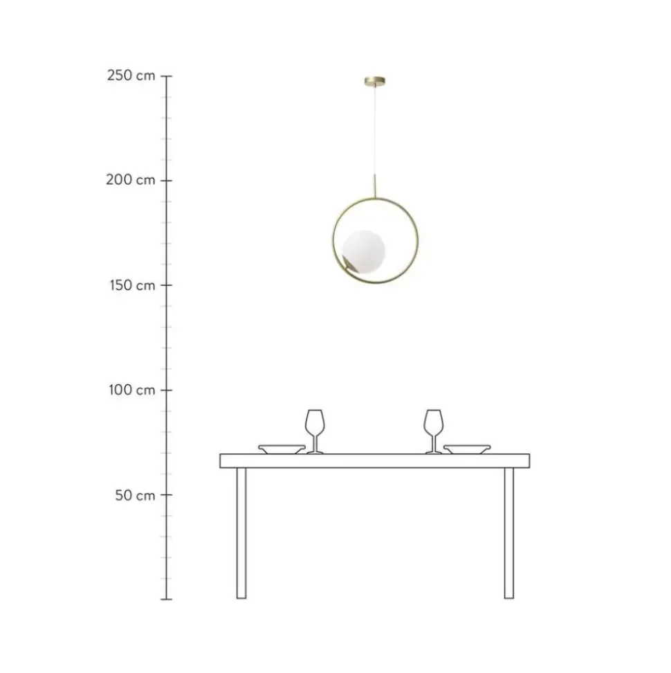 Pendelleuchte Chloe Aus Opalglas
