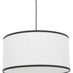 Pendelleuchte Claudette Mit Leinenschirm