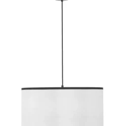 Pendelleuchte Claudette Mit Leinenschirm