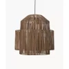 Pendelleuchte Emelee Aus Rattan