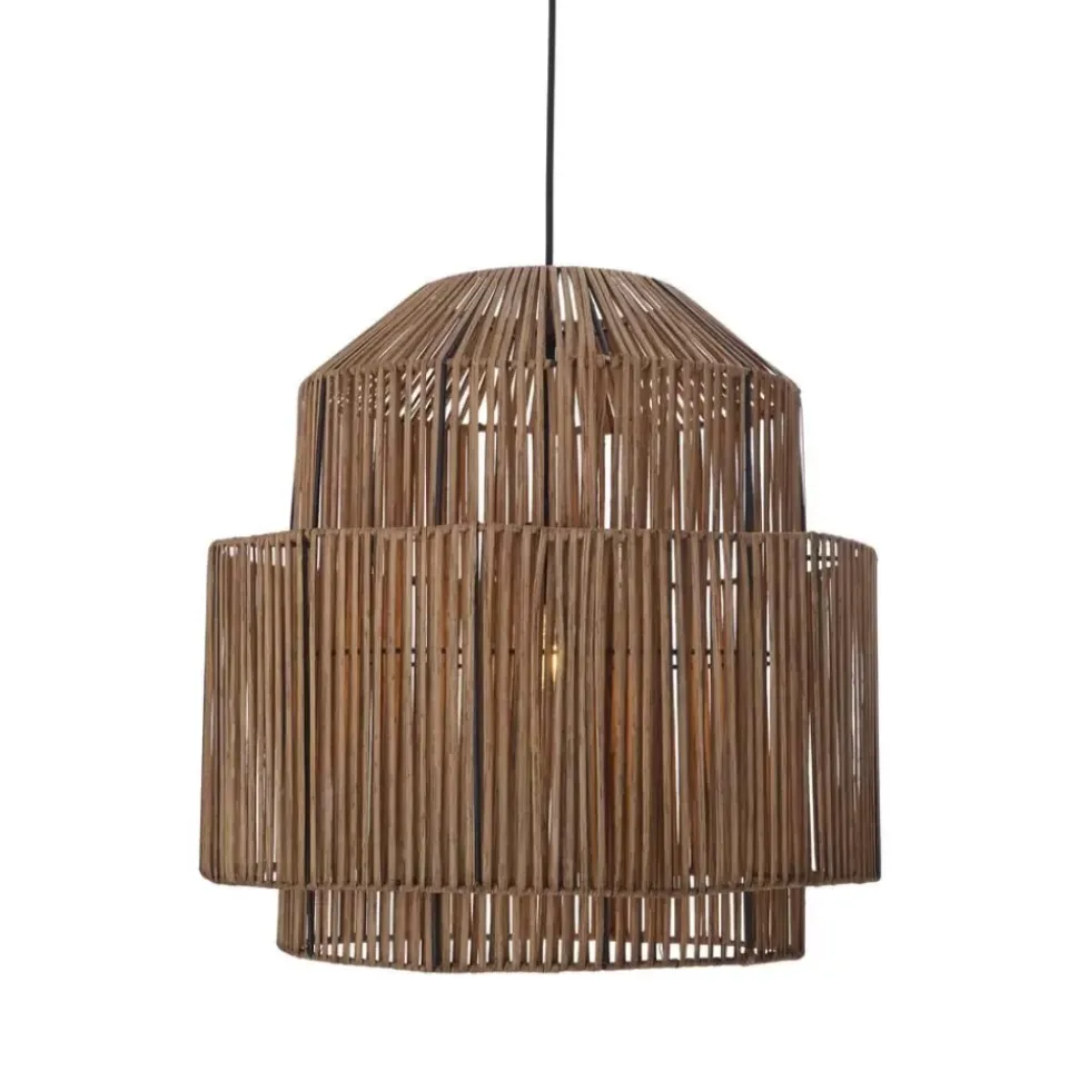 Pendelleuchte Emelee Aus Rattan