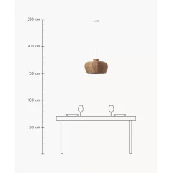 Pendelleuchte Krisa Aus Rattan