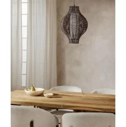 Pendelleuchte Malena Aus Rattan