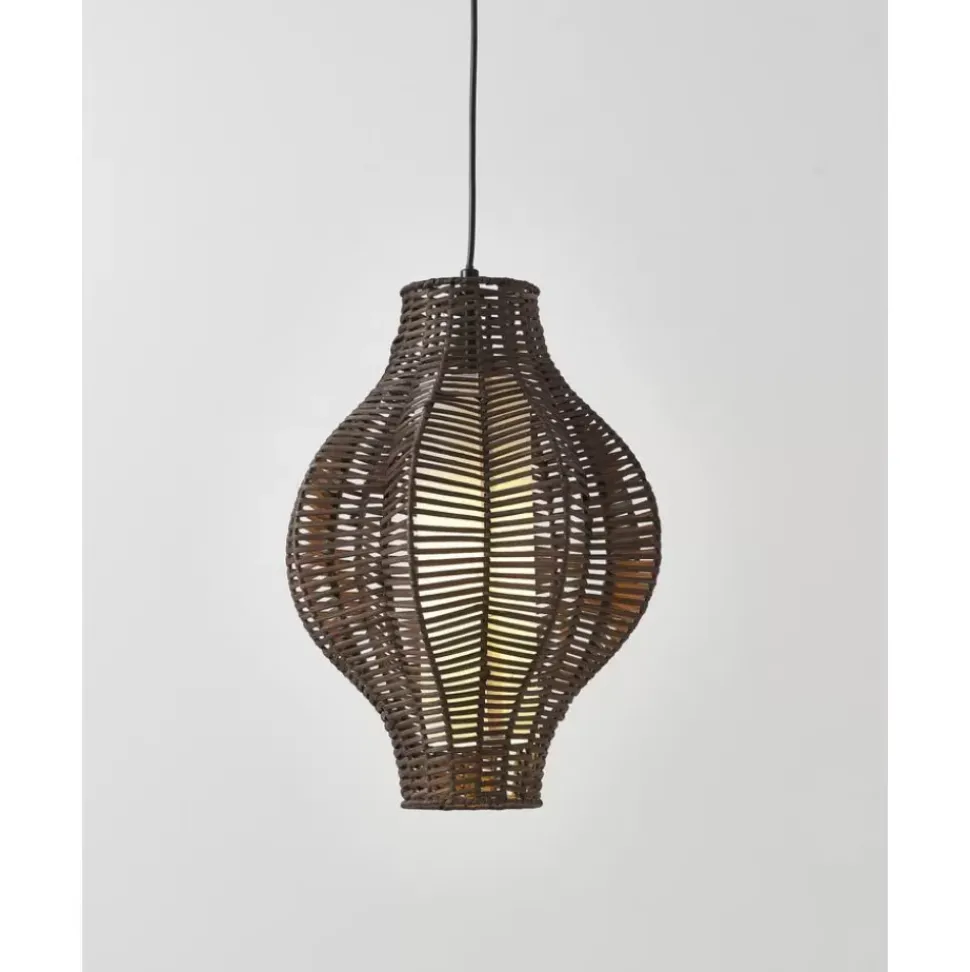 Pendelleuchte Malena Aus Rattan