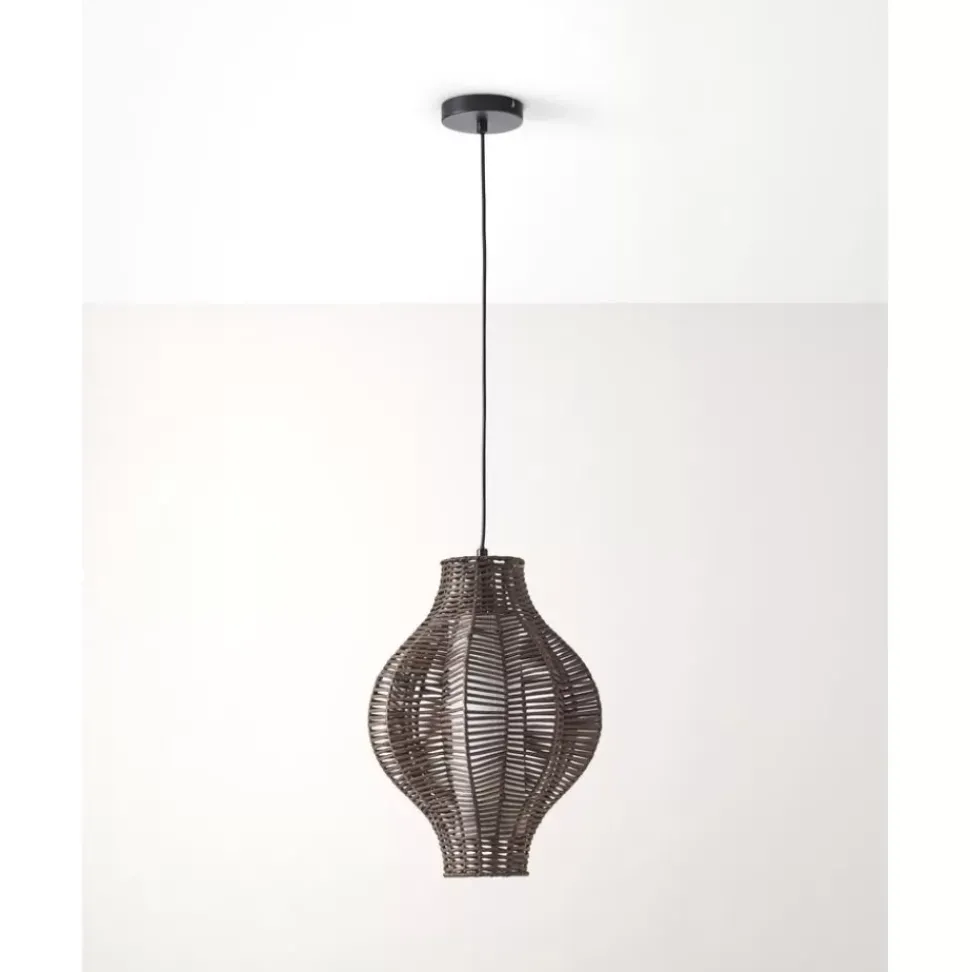Pendelleuchte Malena Aus Rattan
