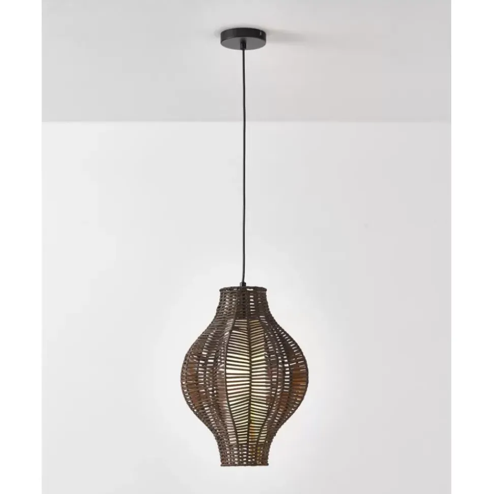 Pendelleuchte Malena Aus Rattan