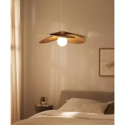 Pendelleuchte Milani Mit Dekor Aus Naturfaser
