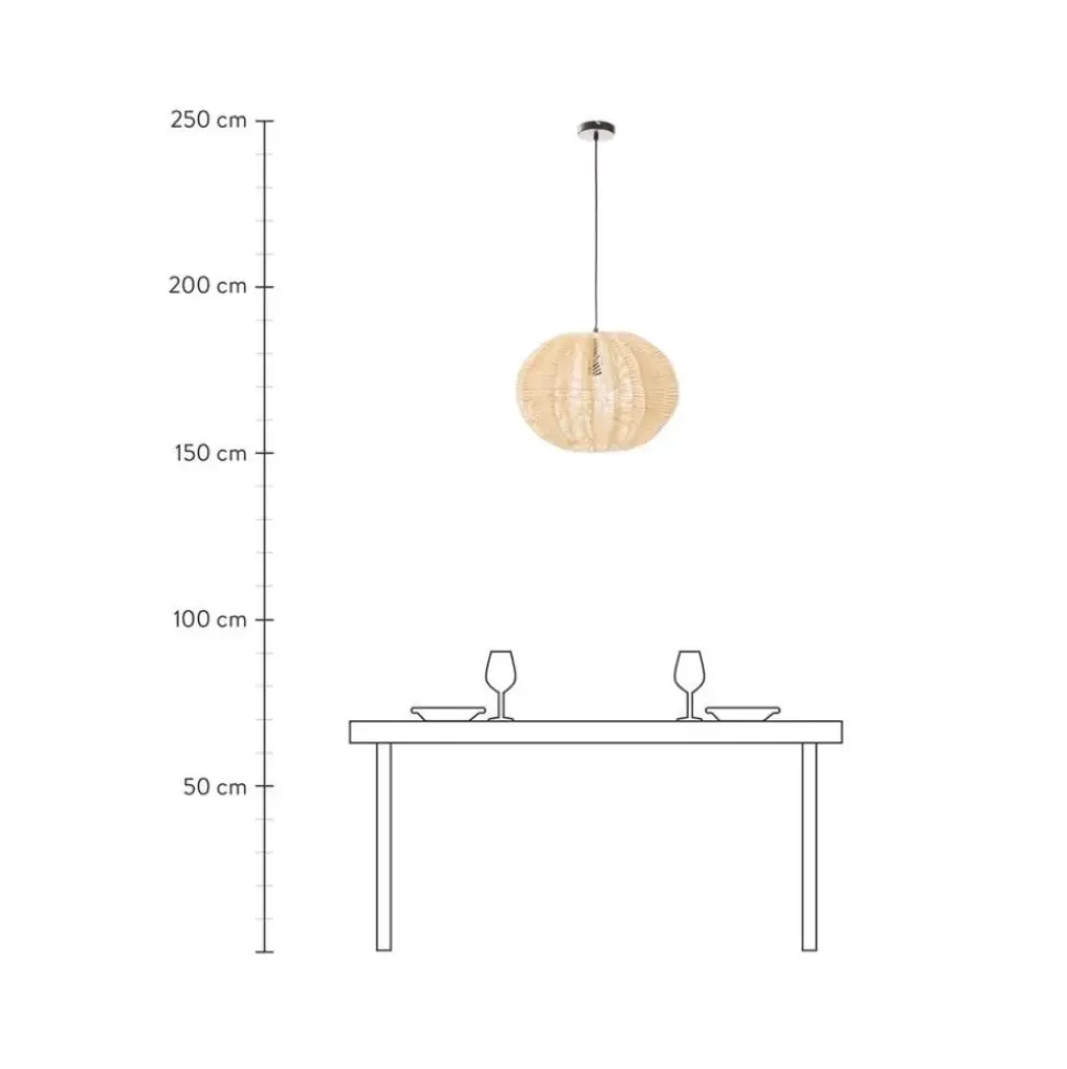 Pendelleuchte Ufe Aus Rattan