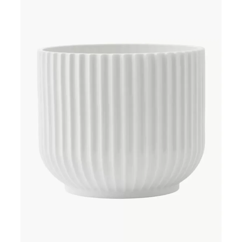 Porzellan-Ubertopf Lyngby, H 13 Cm