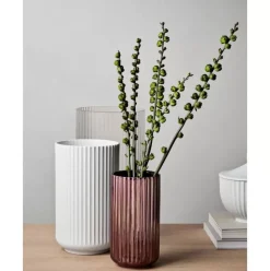 Porzellan-Vase Lyngby, H 25 Cm