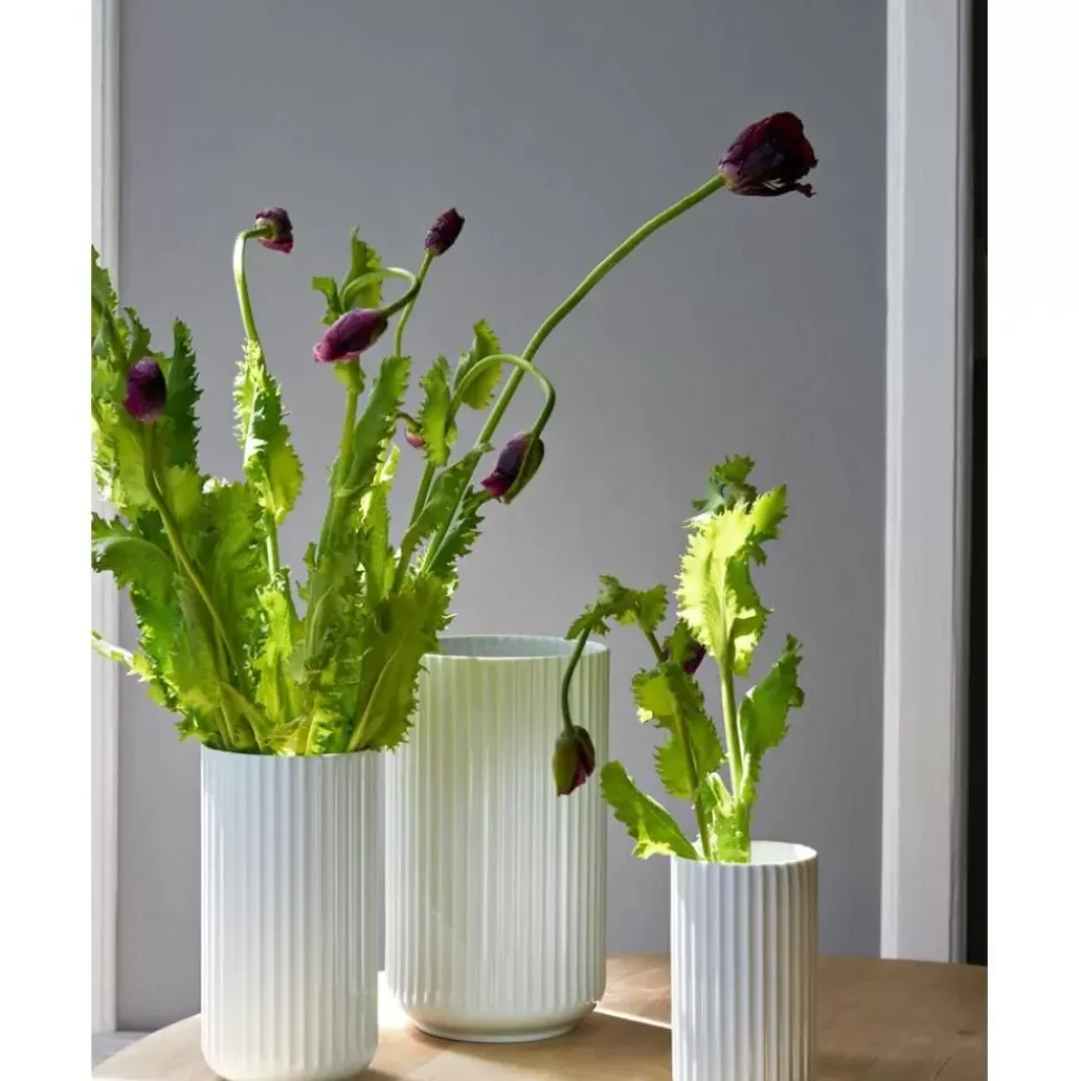 Porzellan-Vase Lyngby, H 25 Cm