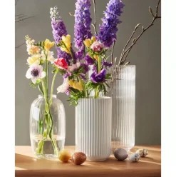 Porzellan-Vase Lyngby, H 25 Cm