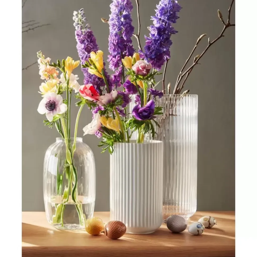 Porzellan-Vase Lyngby, H 25 Cm