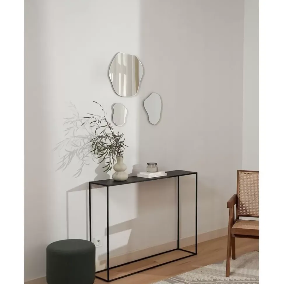 Rahmenloses Wandspiegel-Set Lia In Organischer Form, 3Er-Set