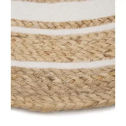 Runder Jute-Teppich Clover, Handgefertigt