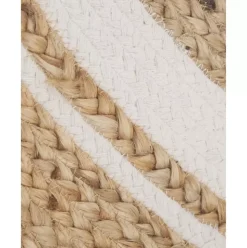 Runder Jute-Teppich Clover, Handgefertigt