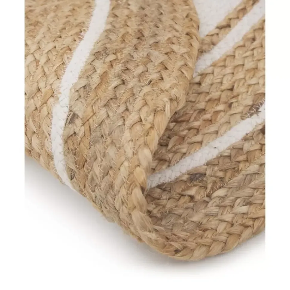 Runder Jute-Teppich Clover, Handgefertigt