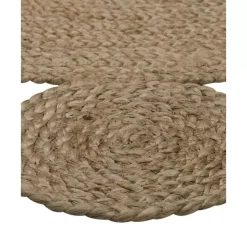 Runder Jute-Teppich Niago, Handgefertigt