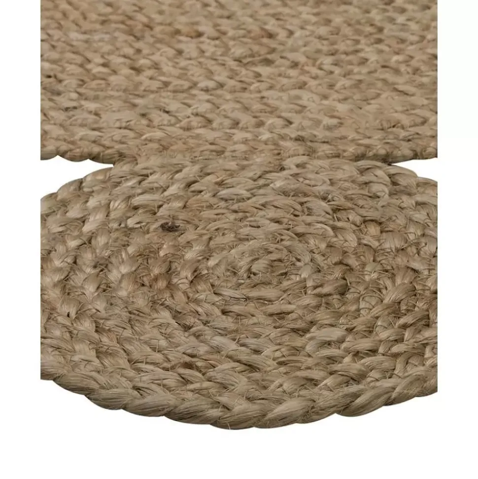 Runder Jute-Teppich Niago, Handgefertigt
