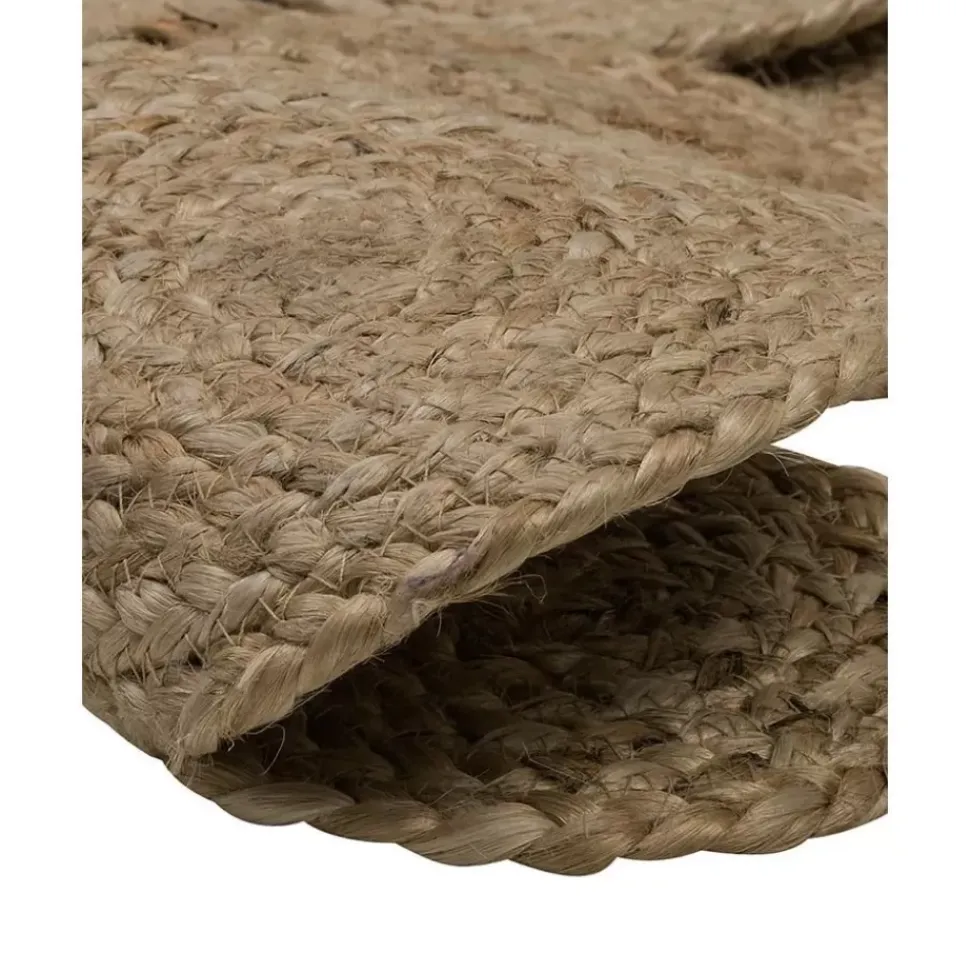 Runder Jute-Teppich Niago, Handgefertigt