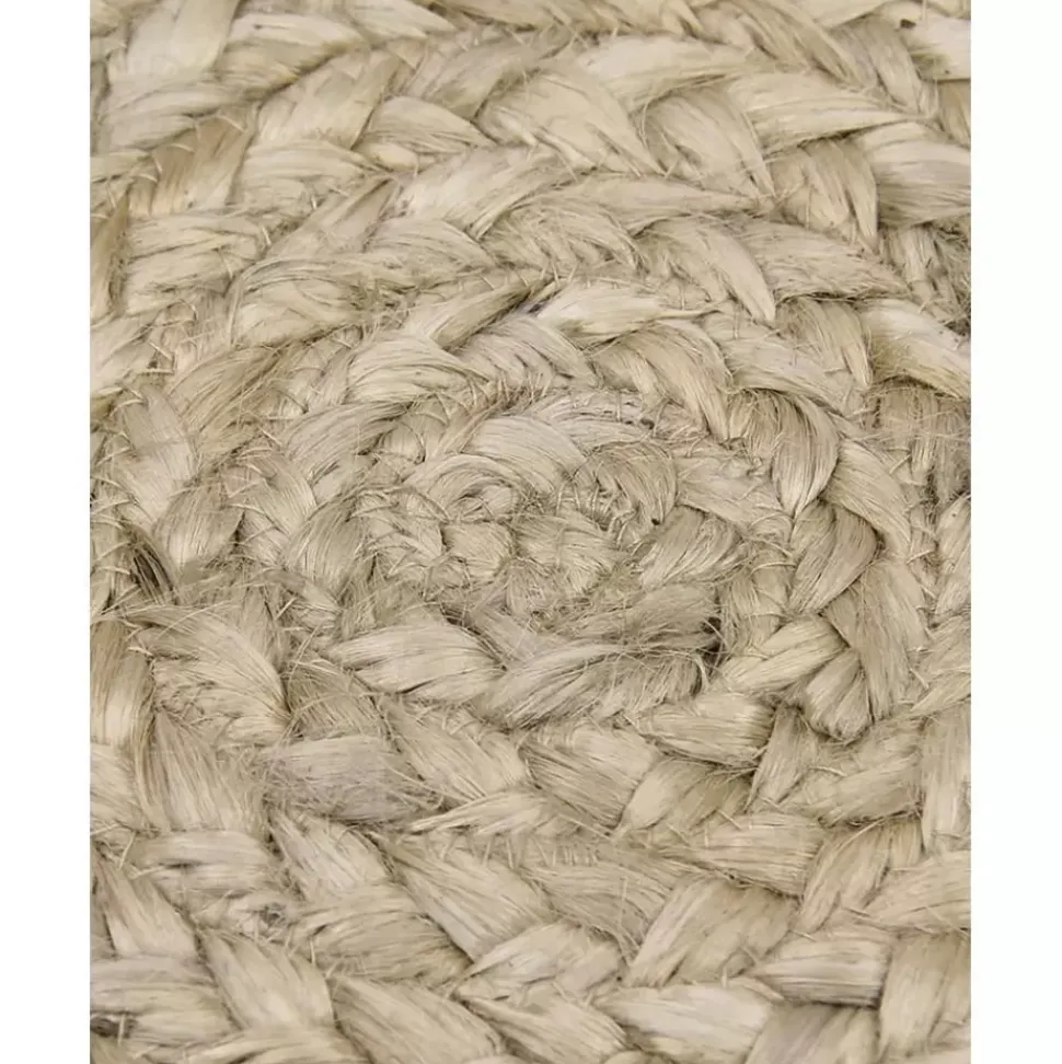 Runder Jute-Teppich Sharmila, Handgefertigt
