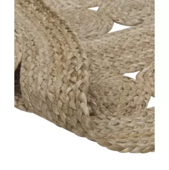 Runder Jute-Teppich Shyam, Handgefertigt