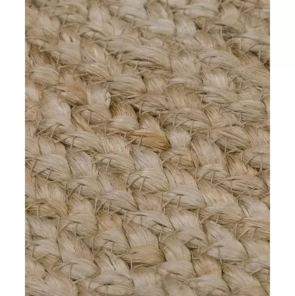 Runder Jute-Teppich Shyam, Handgefertigt