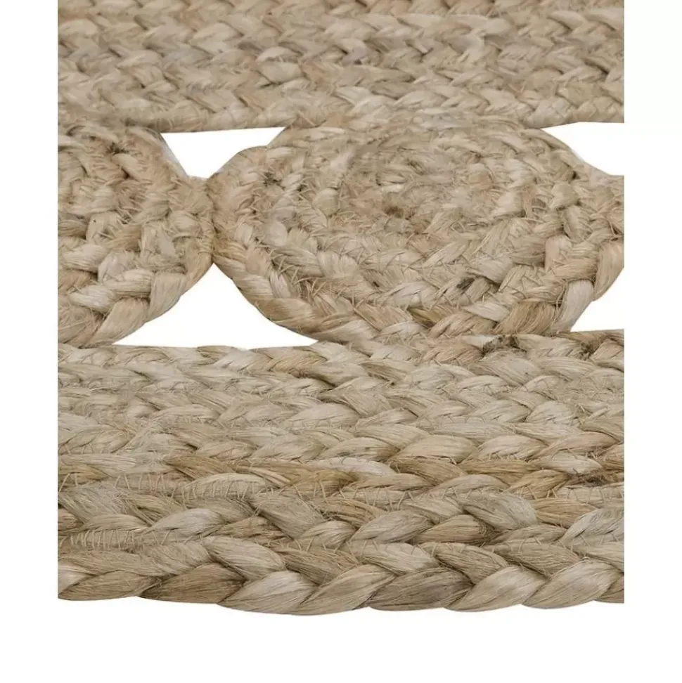 Runder Jute-Teppich Shyam, Handgefertigt