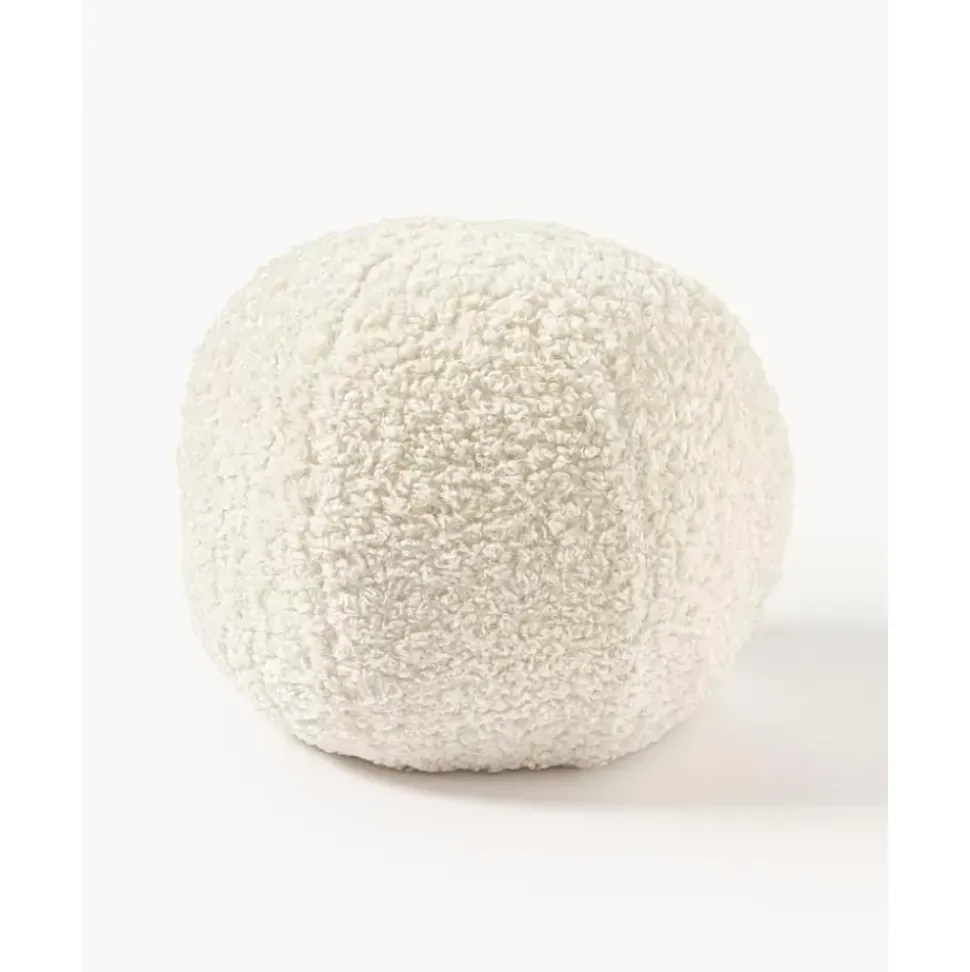 Rundes Teddy-Dekokissen Dotty