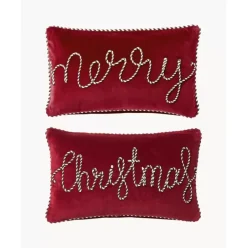 Samt-Kissenhullen-Set Jolly, 2Er-Set