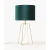 Samt-Tischlampe Karolina